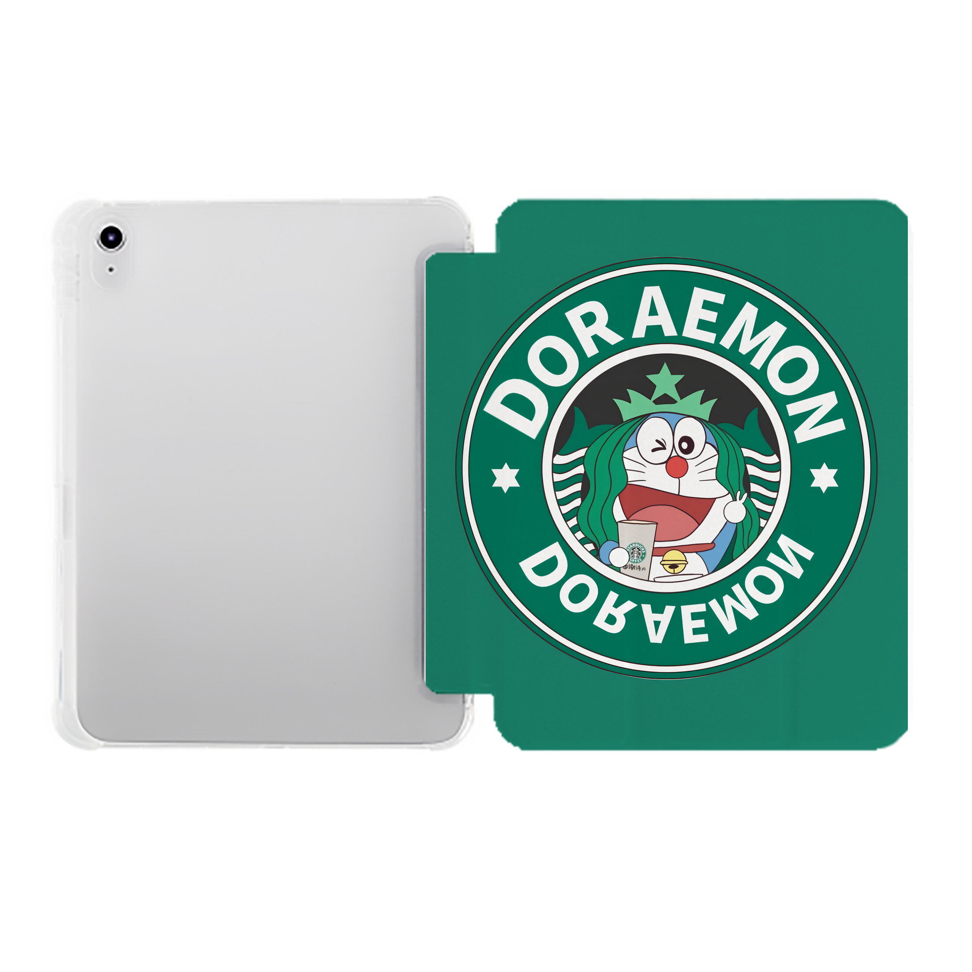 （画像用） ドラえもん Doraemon IPad ケース ペン収納付き 三つ折りスタンド PUレザー×シリコン 対応機種9.5/10.5/10.9インチ